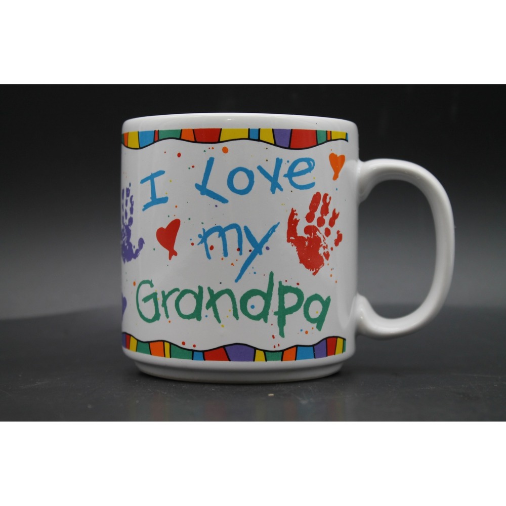 Vintage 1990s Russ Berrie I Love My Grandpa Coffee Mug #12061